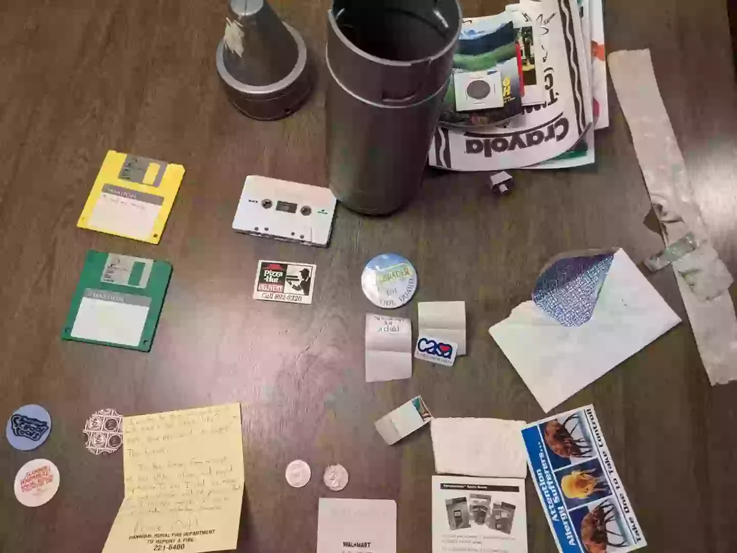 He explained what he put in the capsule (Twitter/@FrDylanSchrader)