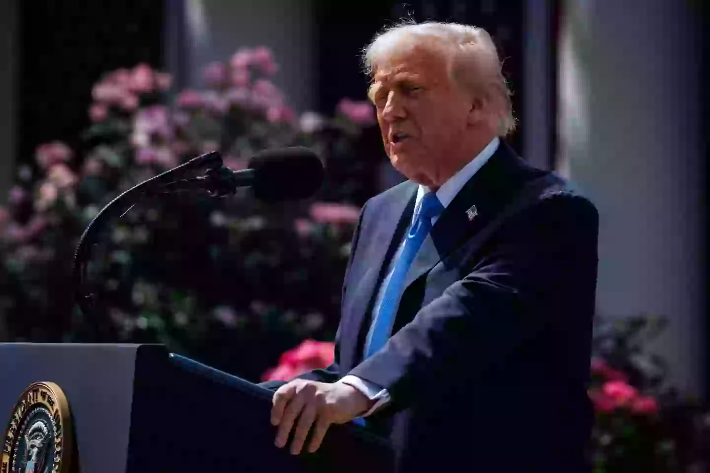 Donald Trump reflected on the importance of the bill on Monday (Samuel Corum/Bloomberg via Getty Images)