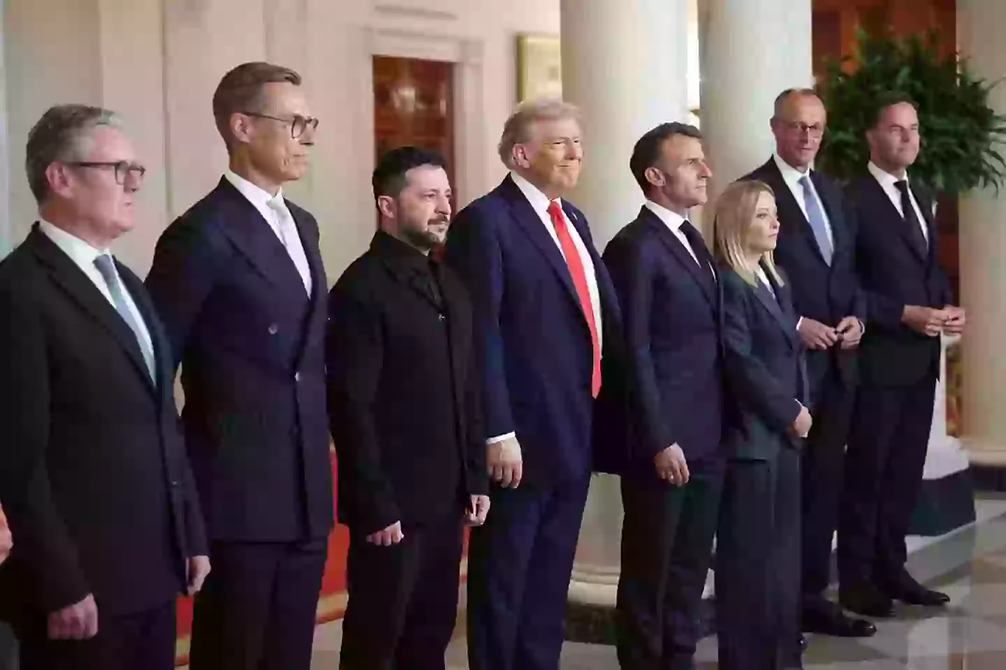 Several European leaders met with Trump at the White House yesterday (Win McNamee/Getty Images)