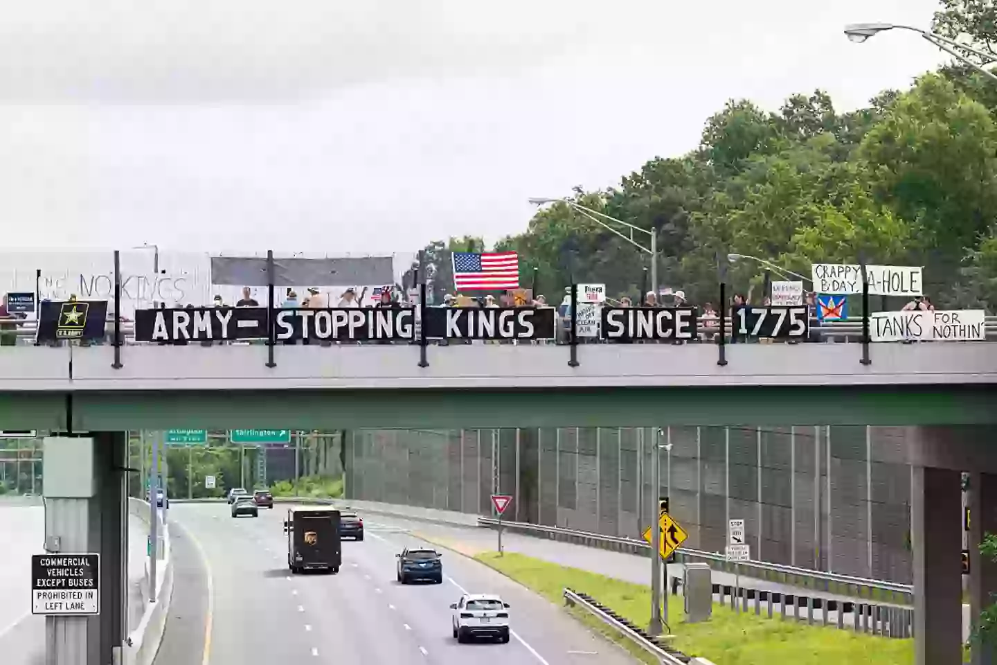 'No Kings' protesters took to the streets across the US on Saturday (Bill Clark/CQ-Roll Call, Inc via Getty Images)