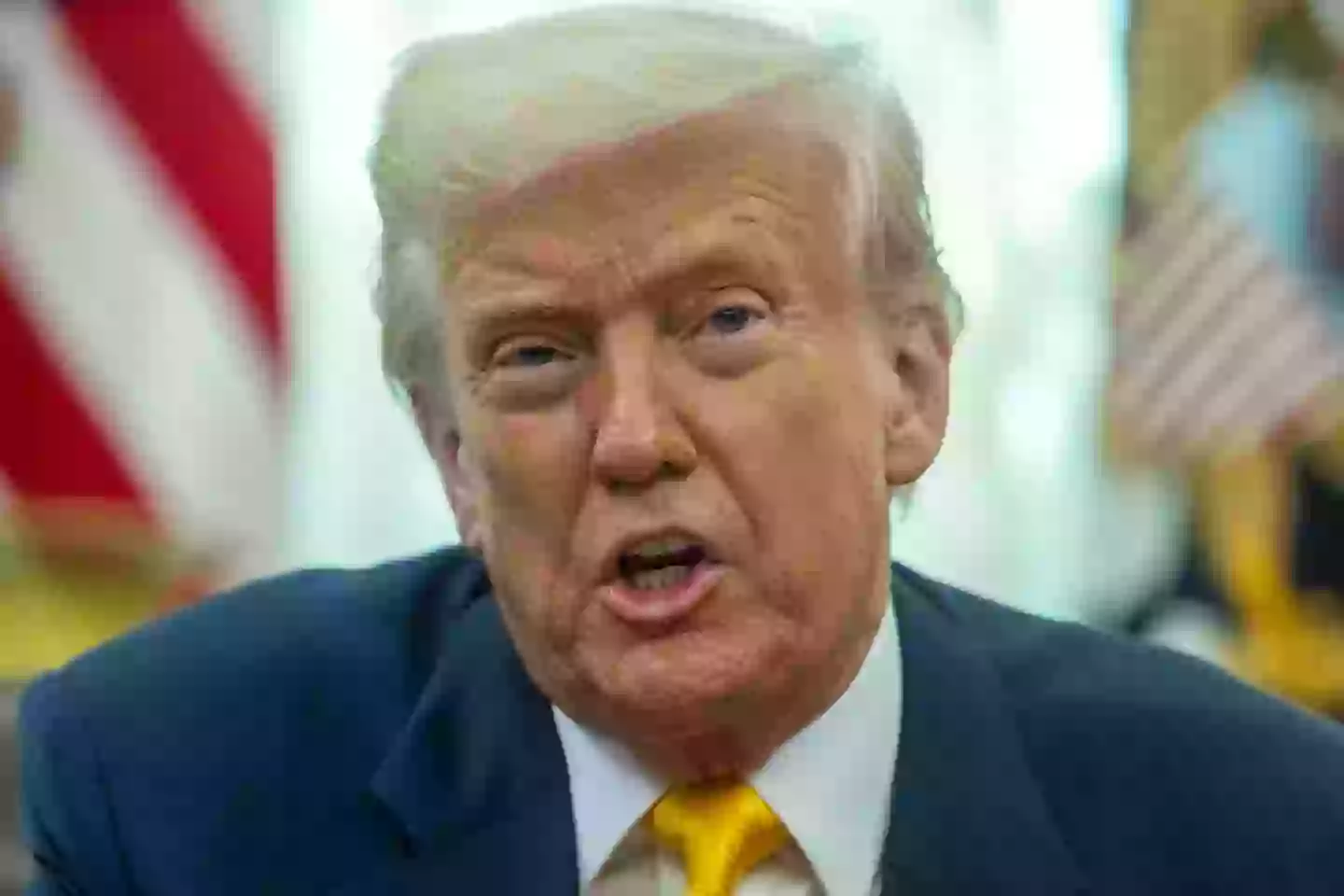 Trump reiterated that interest rates are down (JIM WATSON/AFP via Getty Images)