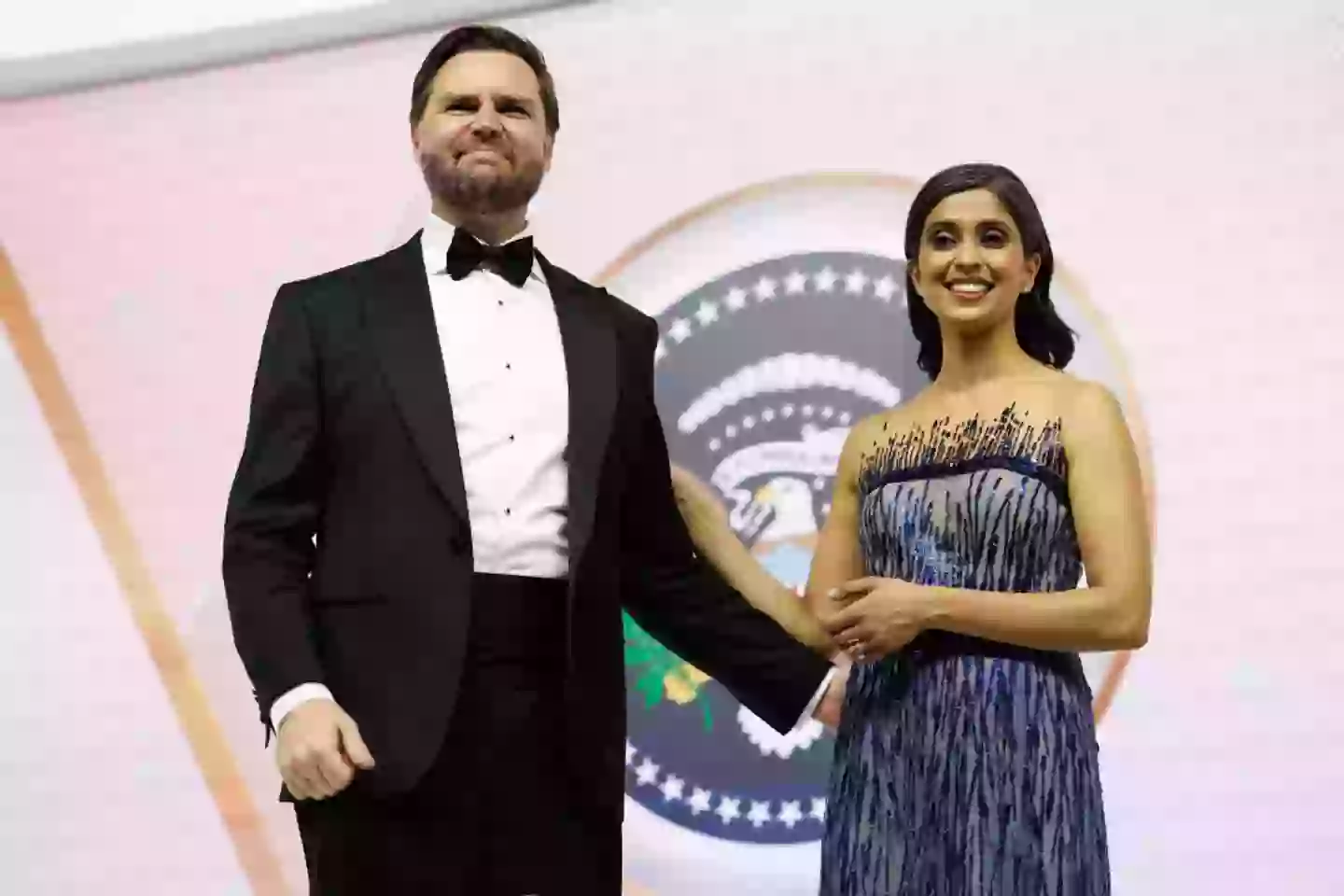 Vice-President JD Vance and his wife Usha Vance attend the Commander-in-Chief Ball following President Donald Trump's inauguration (Anna Moneymaker/Getty Images)