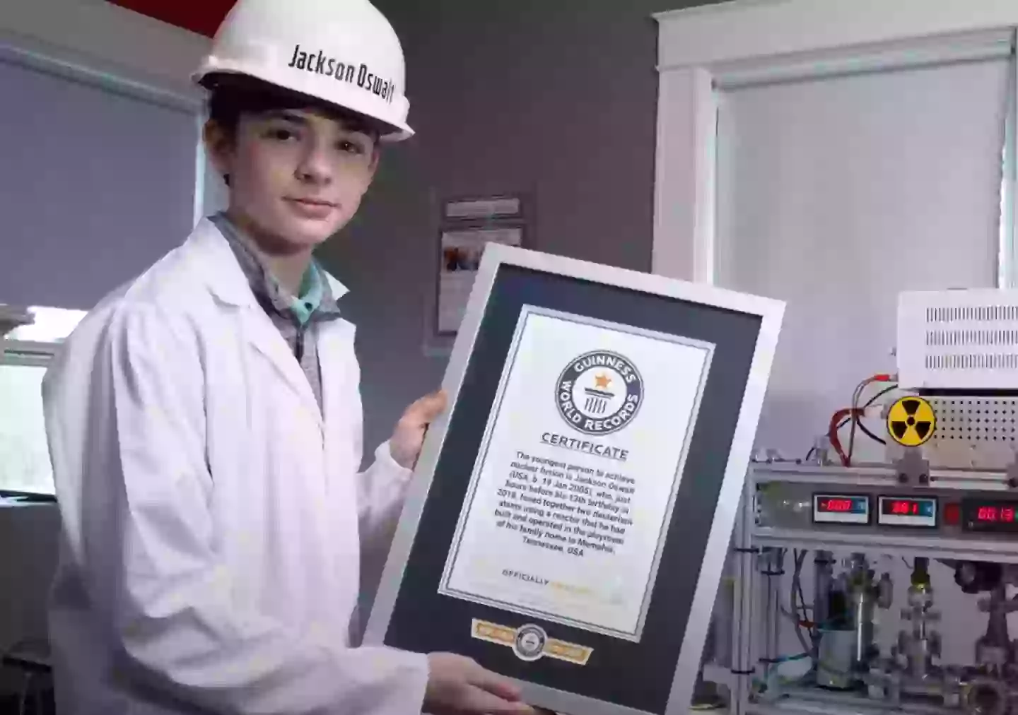 Jackson achieved his Guinness World Record at 12 years old (YouTube/Guinness World Records)