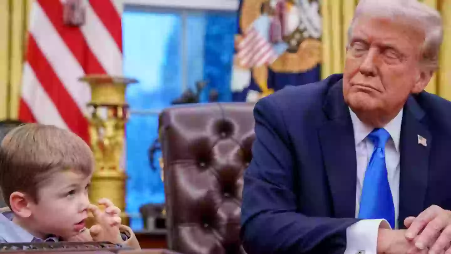 People think they've figured out what Elon Musk's son said to Donald Trump in Oval Office and it's left them shocked