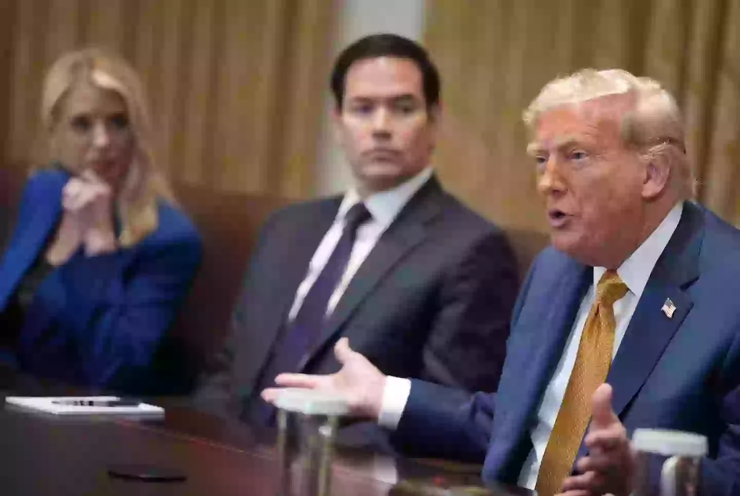 Trump has made it clear he is tired of talking about Jeffrey Epstein (Andrew Harnik/Getty Images)