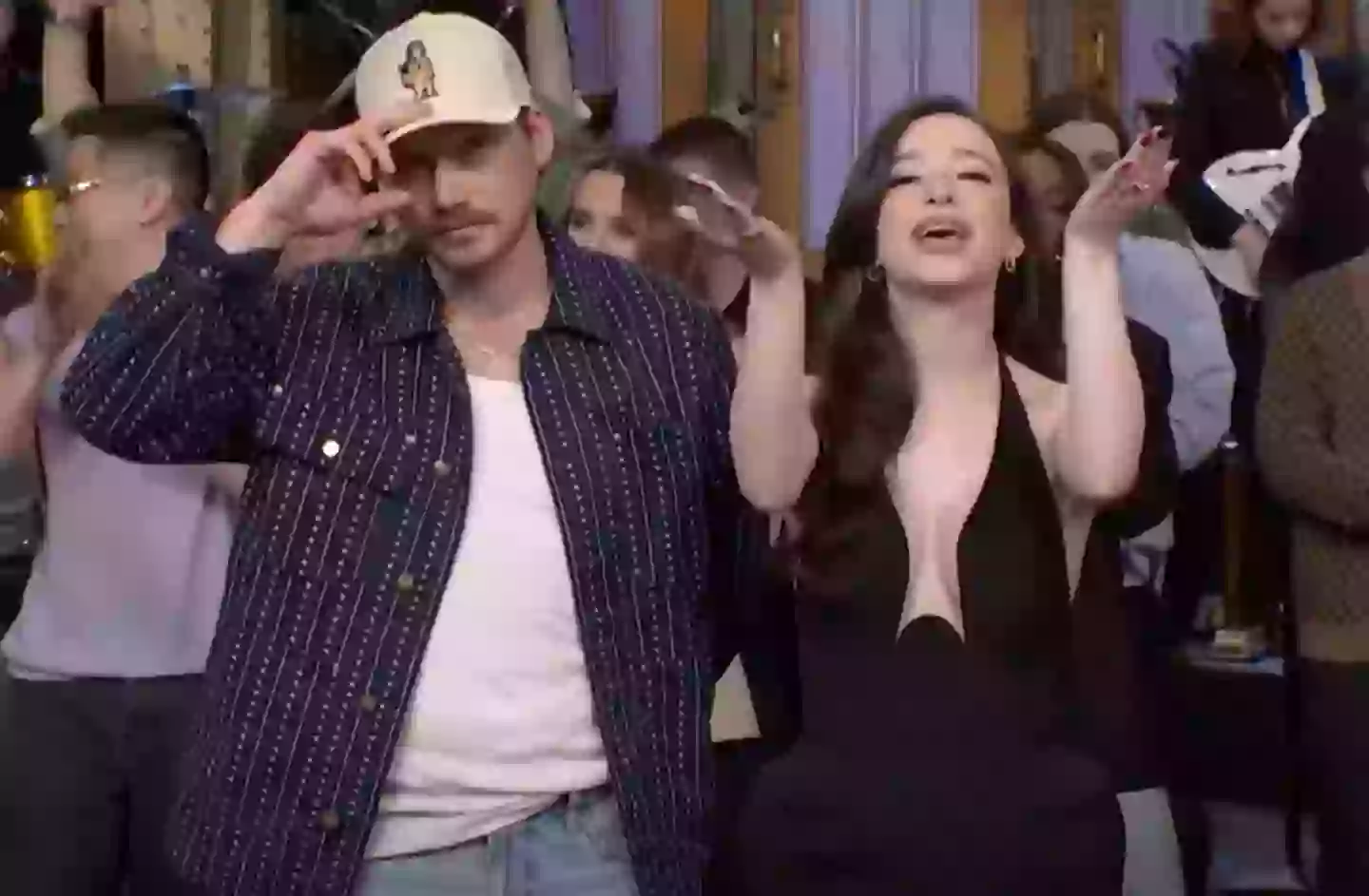 Morgan was off like a shot as soon as the show was over (NBC)