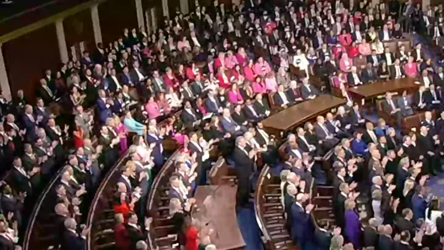Reason why Democratic lawmakers wore pink to Donald Trump's first address to Congress