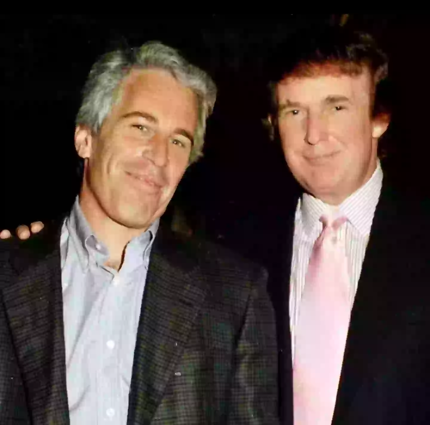 Rosie hit back at Trump and shared this picture of the president with Epstein (Rosie O'Donnell/Instagram)
