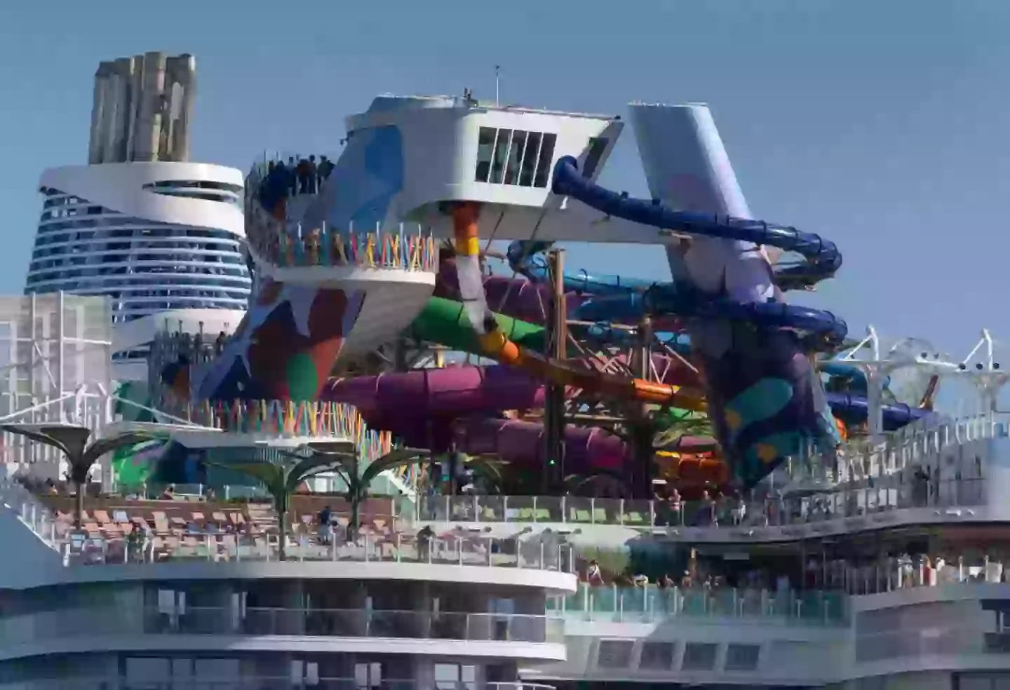 The passenger was going down one of the Royal Caribbean's Icon of the Seas' waterslides when the horror unfolded (Joe Raedle/Getty Images)