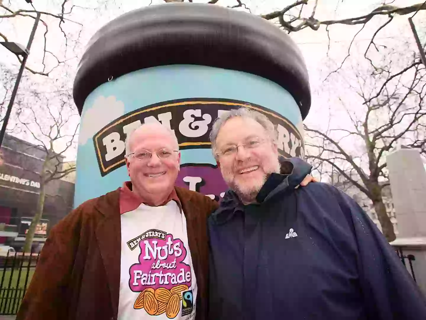 Ben Cohen and Jerry Greenfield, founders of Ben & Jerry's ice cream (Gareth Davies/Getty Images)