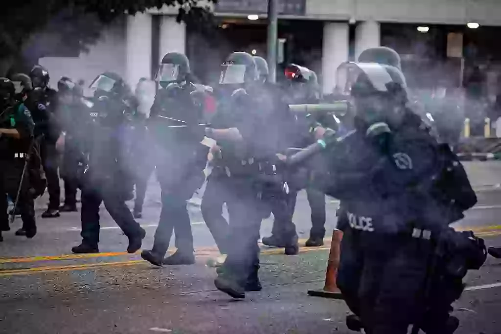 Protests have been erupting all over LA over Trump's immigration raids (Jason Armond / Los Angeles Times via Getty Images)