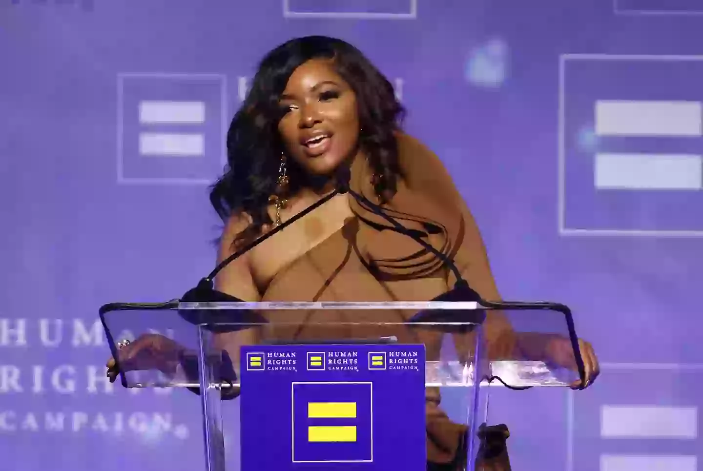 Jasmine Crockett questioned whether Melania Trump got special treatment to get her visa(Tommaso Boddi/Variety via Getty Images)