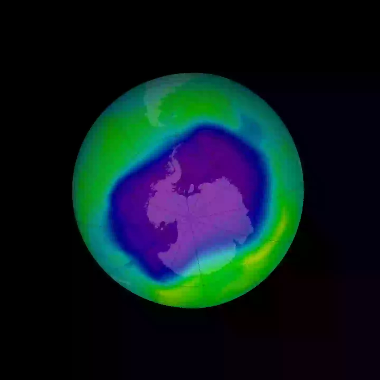The Antarctic ozone hole in 2006 (Universal History Archive/ Universal Images Group via Getty Images)