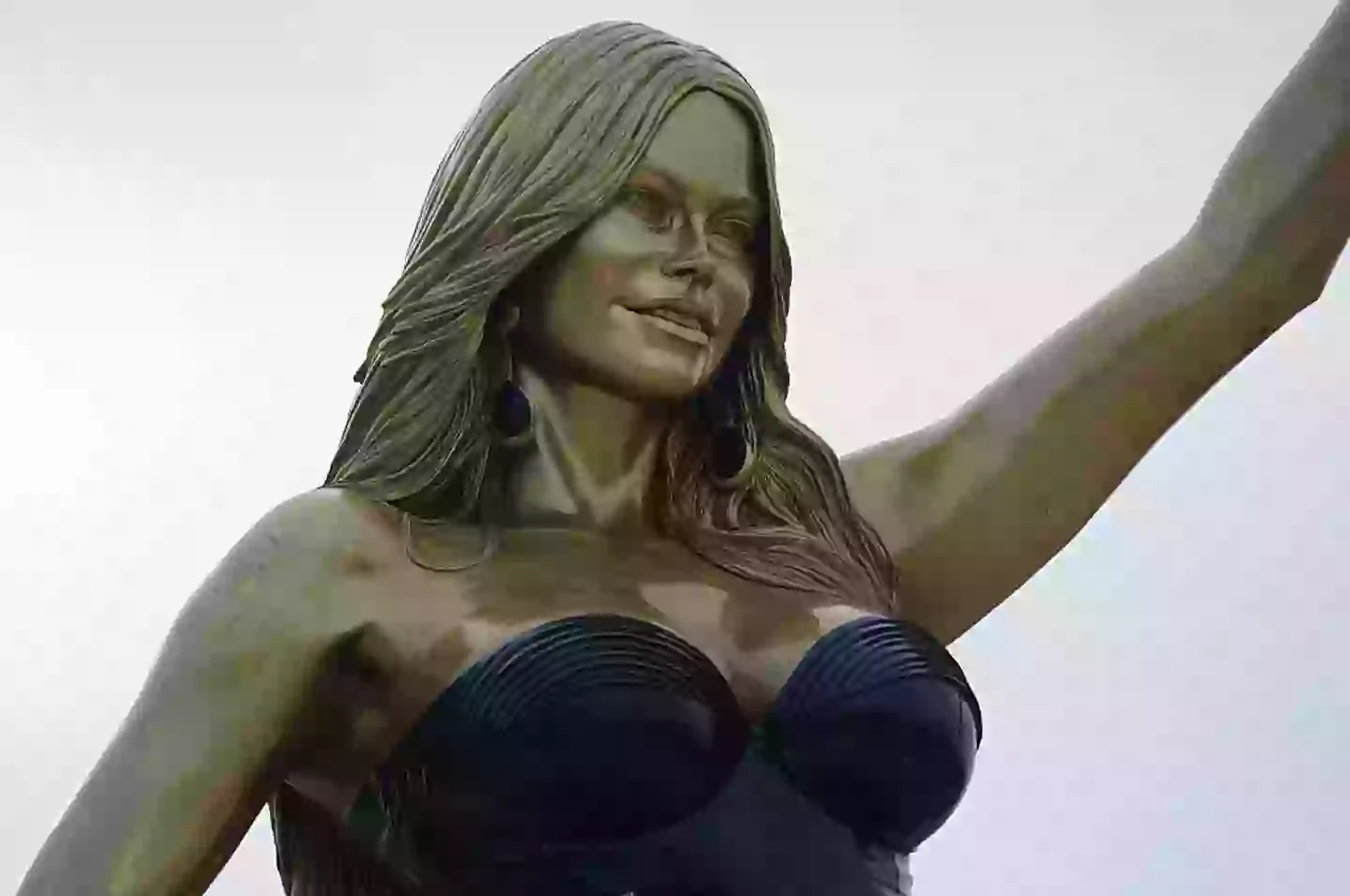 Sofia Vergara's statue in her hometown of Barranquilla (VANEXA ROMERO/Contributor/Getty)