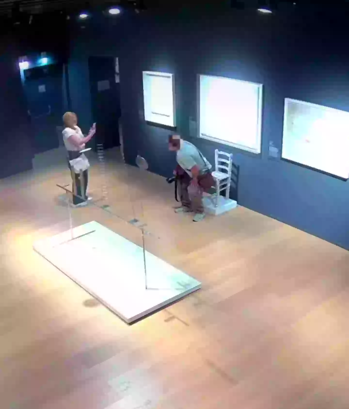 The couple have been criticized online for their actions (Palazzo Maffei Verona)