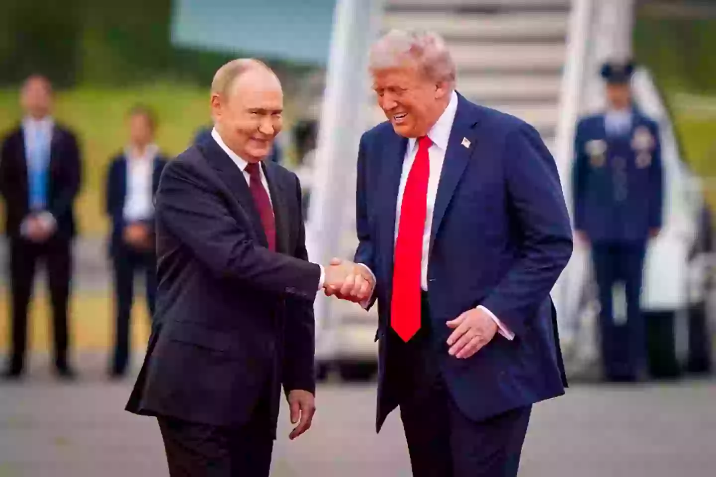 The pair failed to come a deal about a ceasefire (Andrew Harnik/Getty Images)