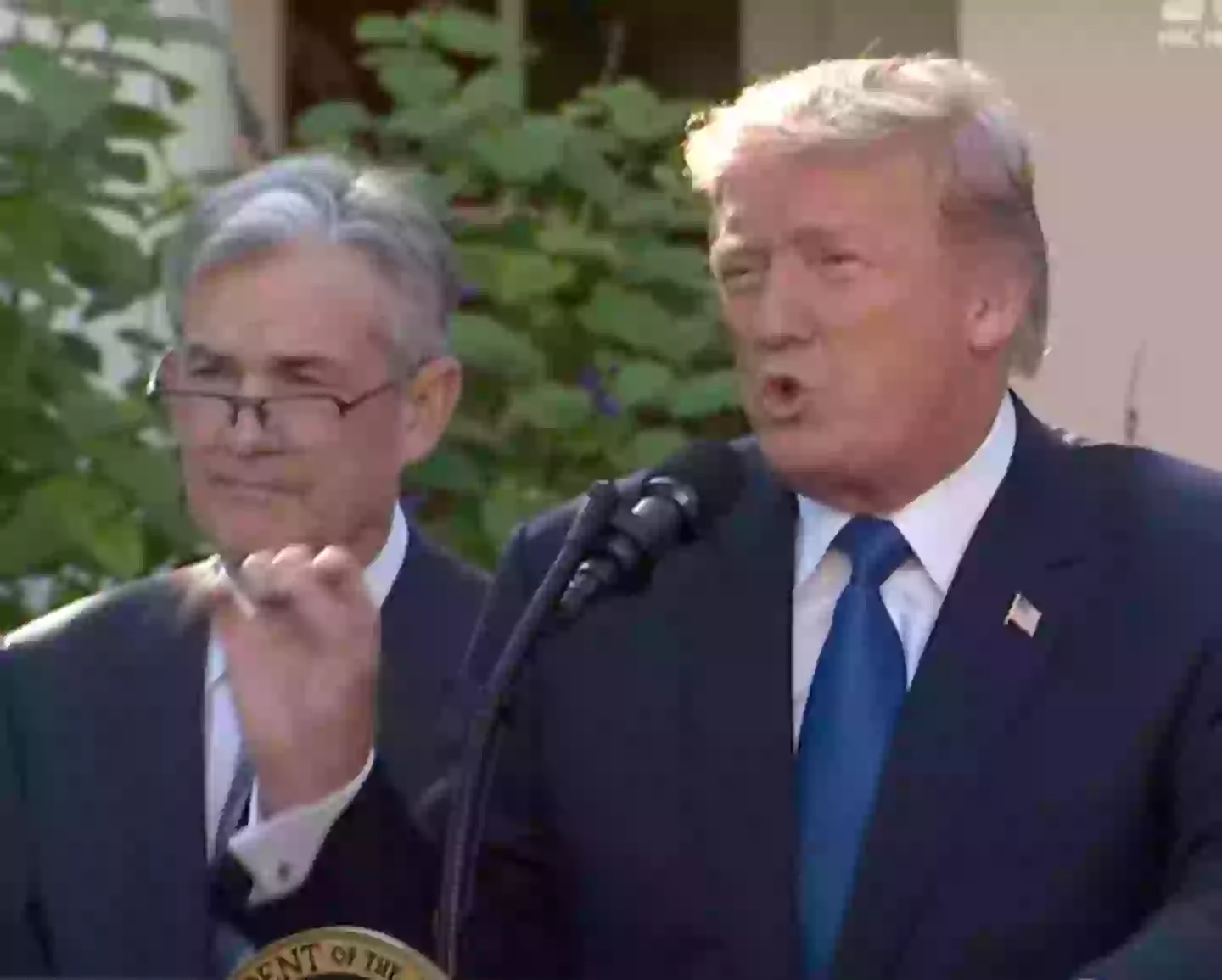 Trump appointing Powell during his first term as US President (CBS News)