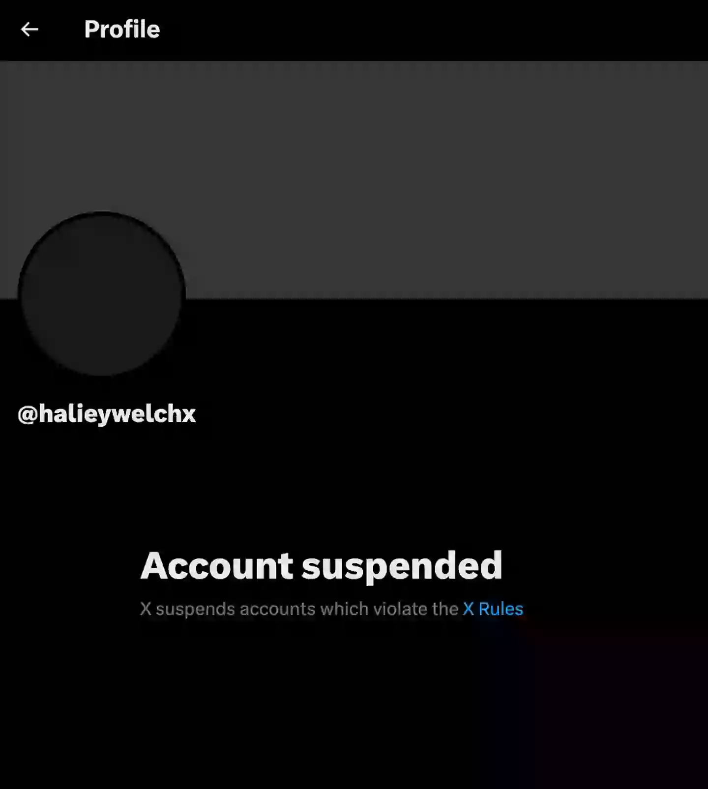 Hawk Tuah girl's Twitter account has been suspended (X)