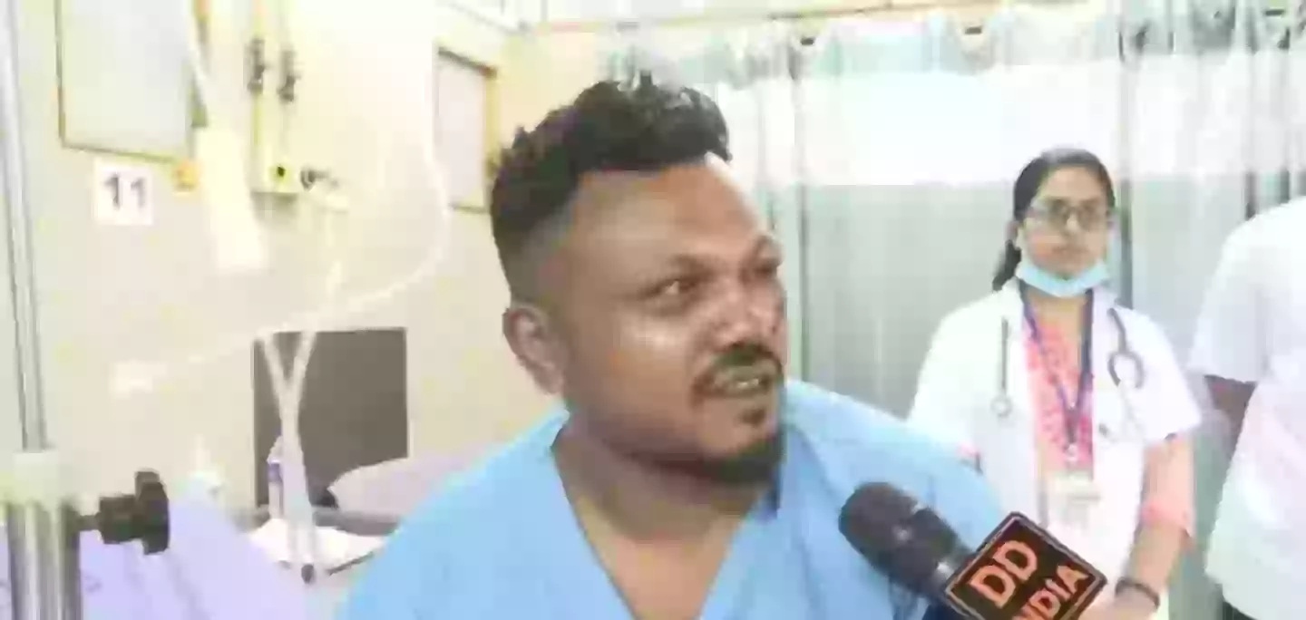 Vishwash Kumar Ramesh was the only survivor of the plane crash (DD India/YouTube)