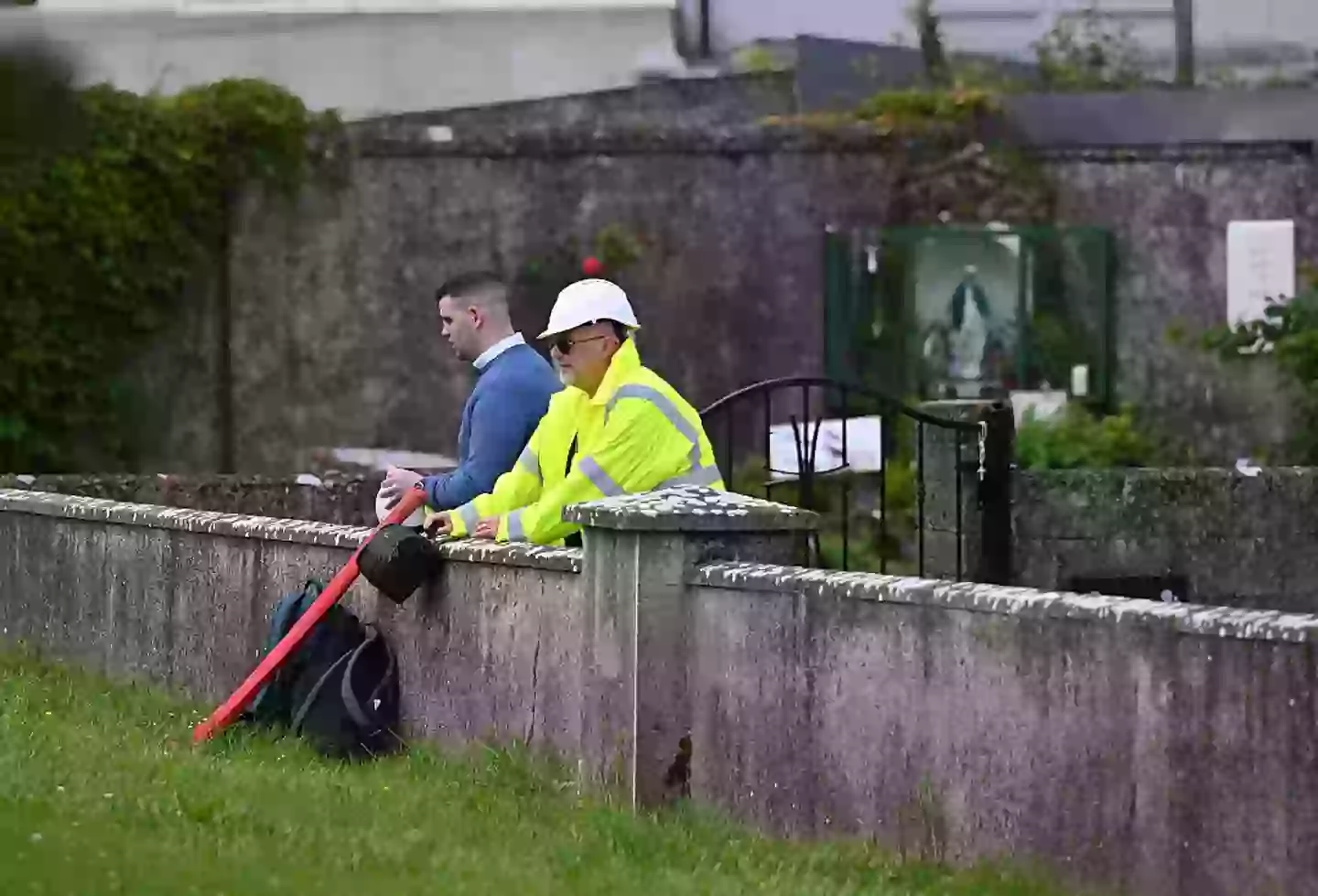 Workers have already started the work to dig up the grounds (Charles McQuillan/Getty Images)