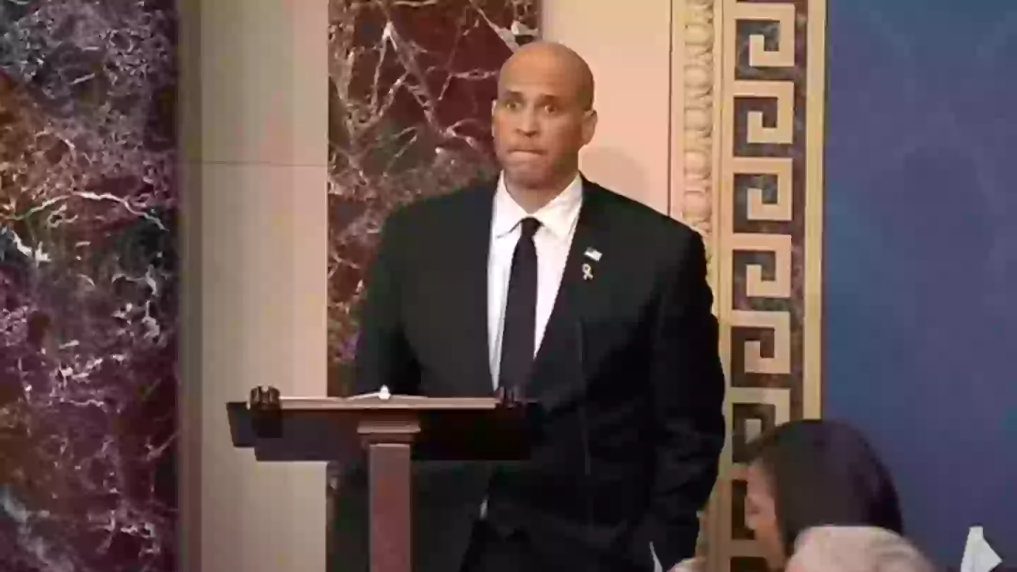 US Senator fights back tears as he breaks record with 24-hour Senate speech targeting Trump's agenda