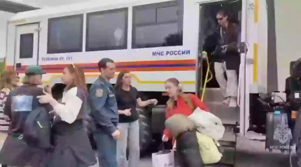 Millions of people were evacuated after the earthquake, which hit just off the coast of Russia (RUSSIAN MINISTRY OF EMERGENCY SITUATIONS/ HANDOUT)