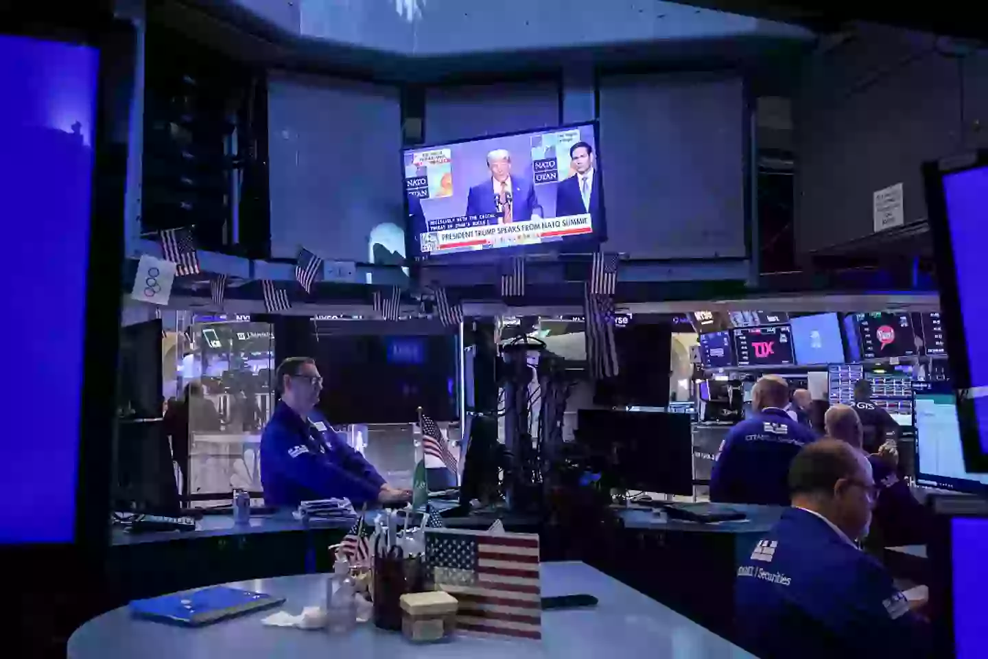 The US stock market recorded a record closing high this week (Michael Nagle/Bloomberg via Getty Images)