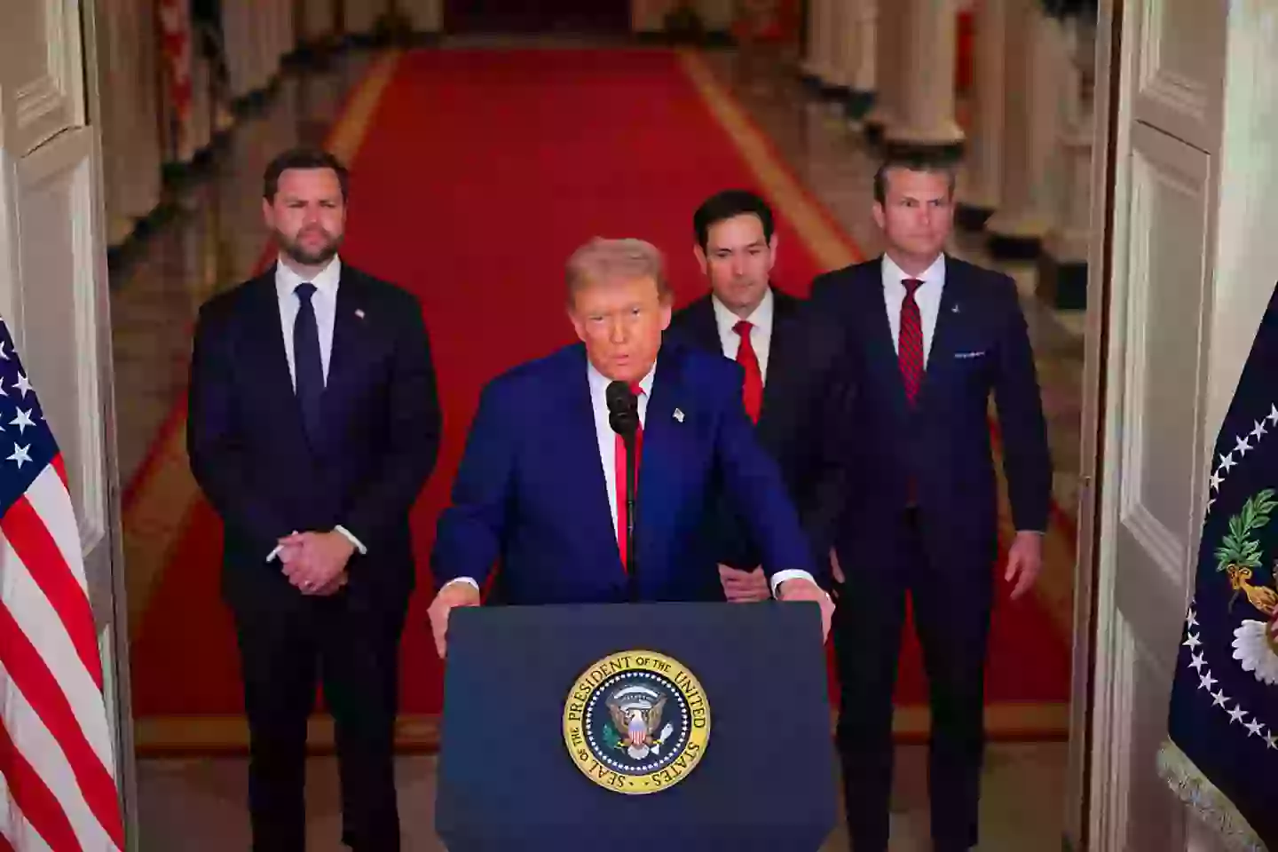 Trump addressed the nation following the Iran attack (Carlos Barria - Pool/Getty Images)
