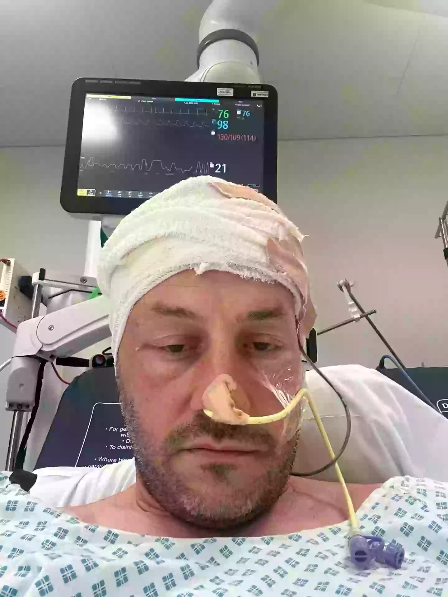 George Wade was diagnosed with two tumors (SWNS)