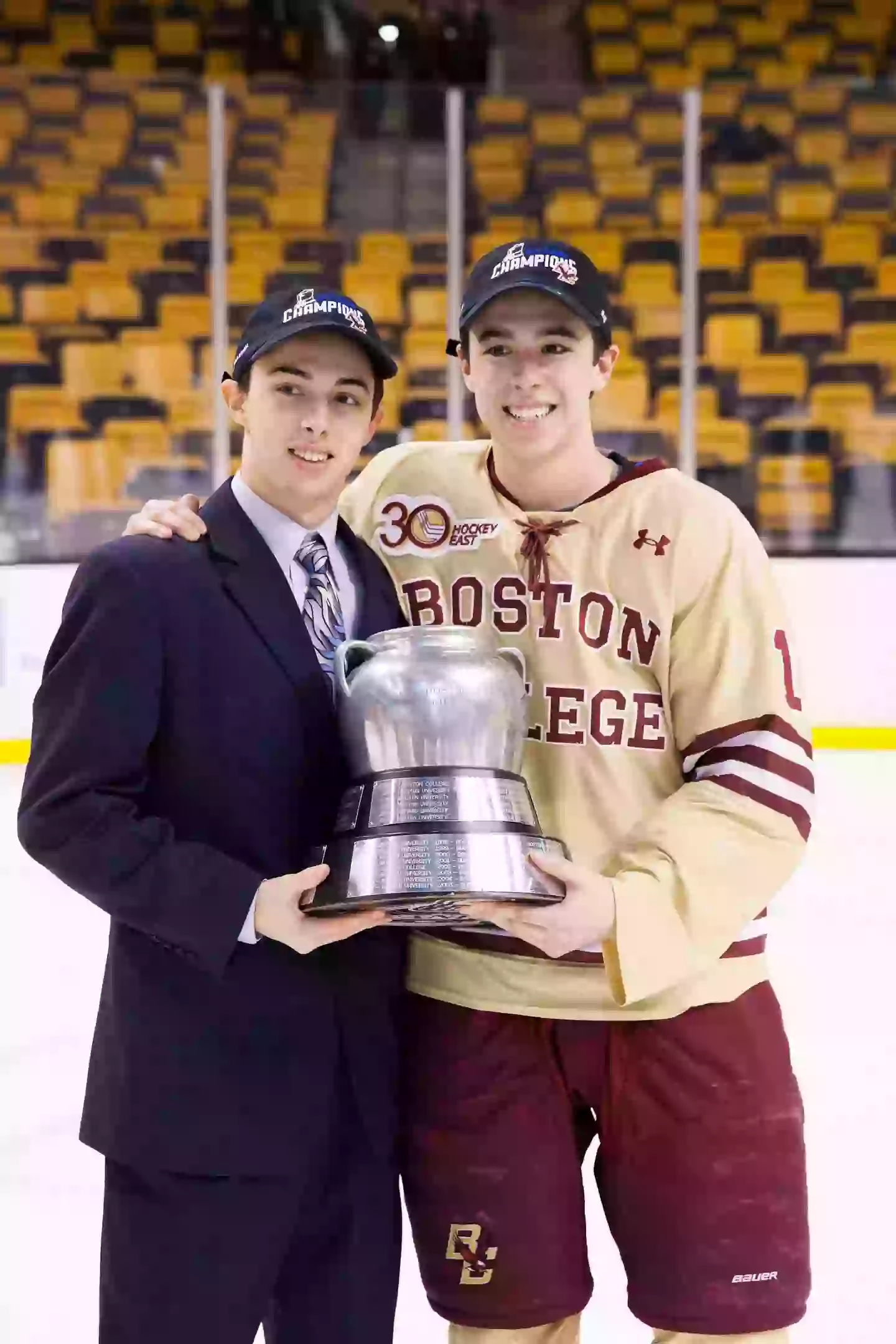 Brothers Johnny Gaudreau and Matthew Gaudreau pictured in 2014 (Richard T Gagnon/Getty Images)