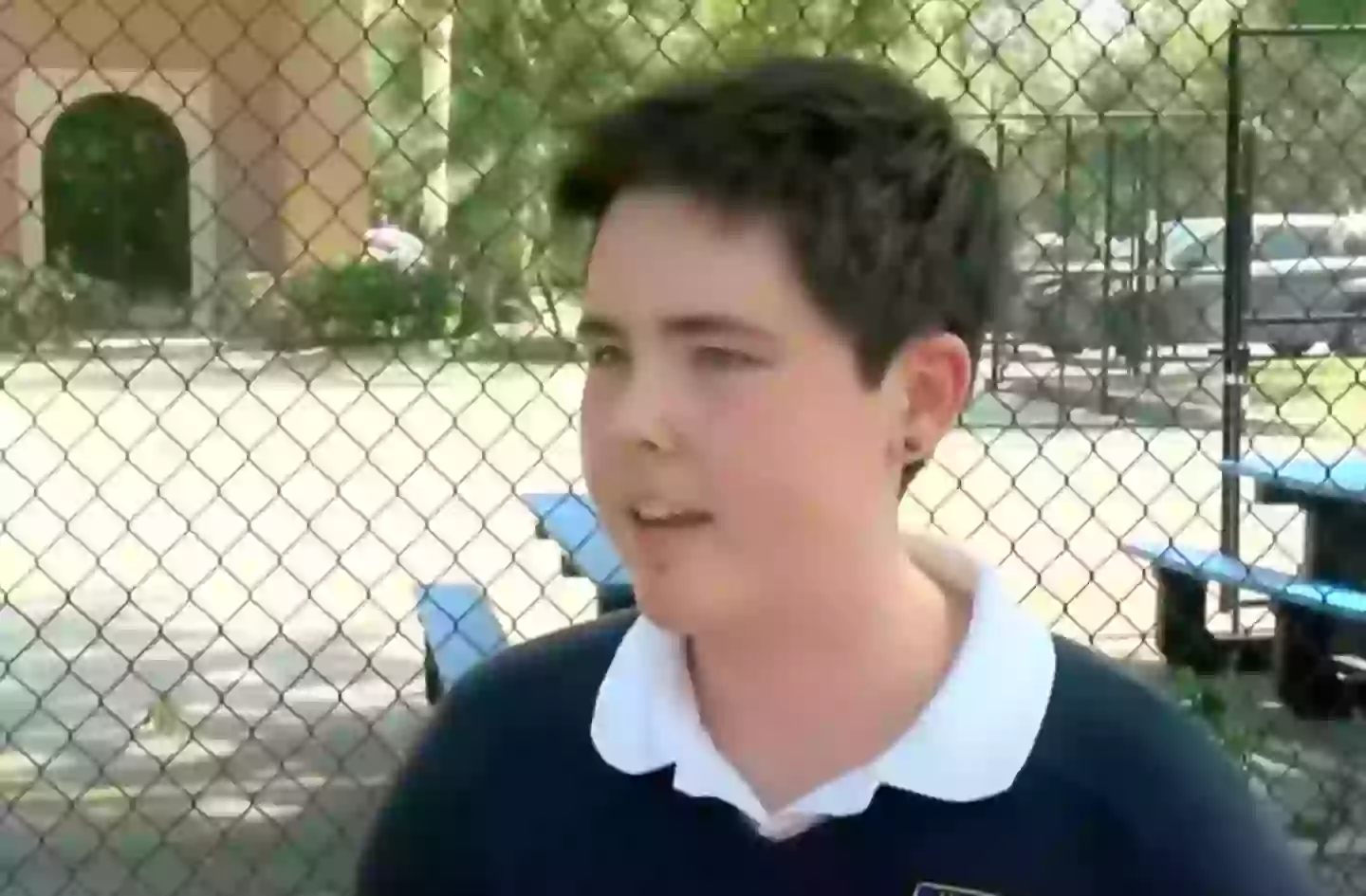 Sophie Savidge, a junior at Mason Classical Academy was denied entry for what she was wearing. (NBC News)