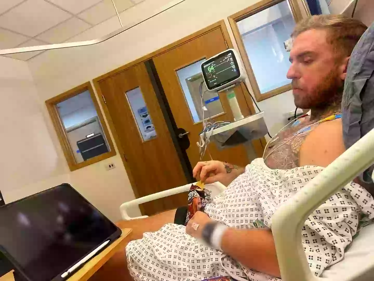 The chef claimed doctors told him his symptoms were likely down to wedding stress (Kennedy News and Media)