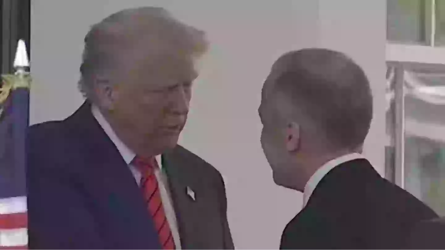 Lip reader 'reveals' abrupt instruction Donald Trump gave Canada's PM Mark Carney as he arrived at White House