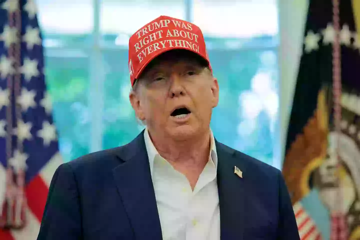 Trump spoke about the news on Friday (Chip Somodevilla/Getty Images)