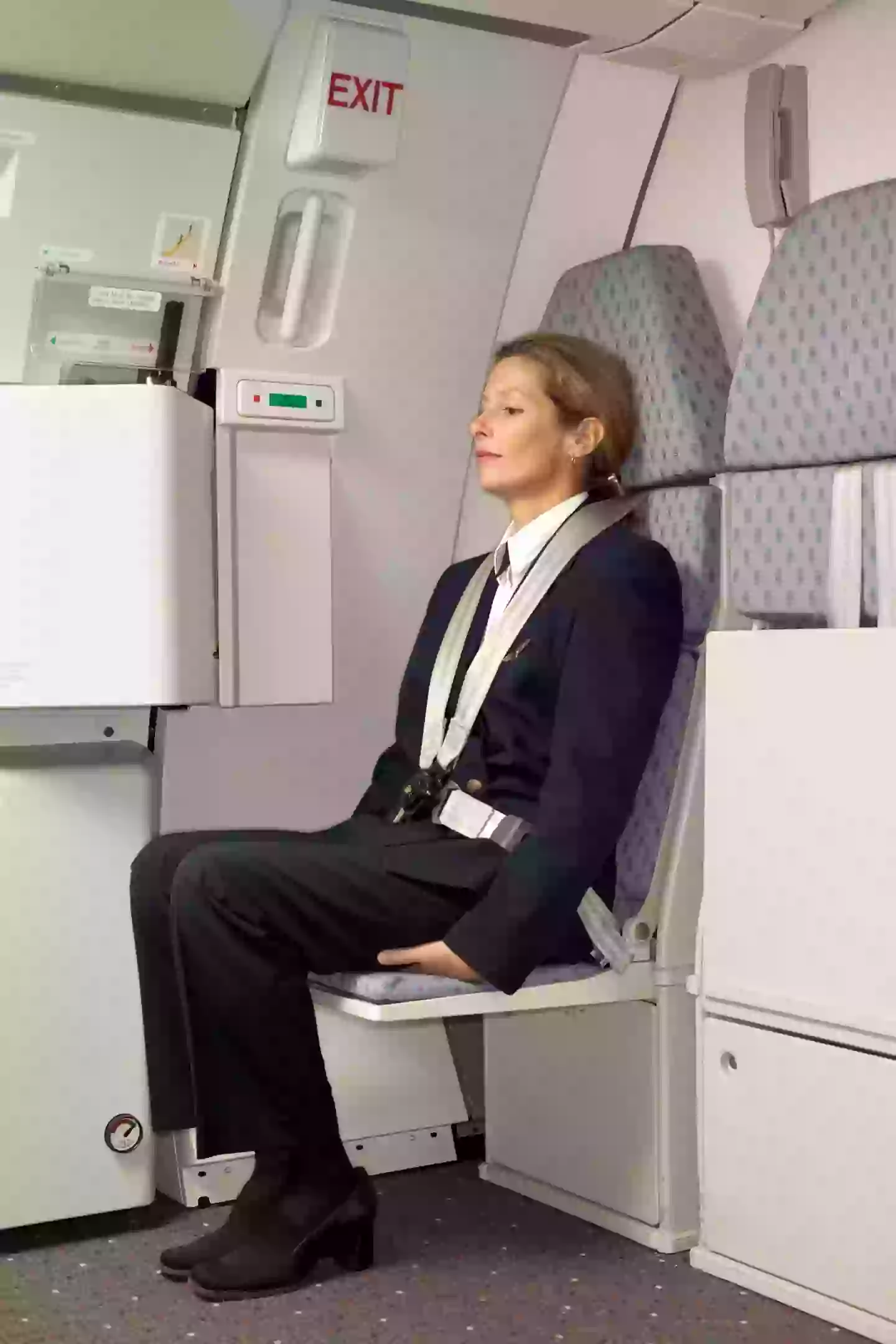 Crew are typically advised to sit on their hands as part of a brace position (Getty Stock)