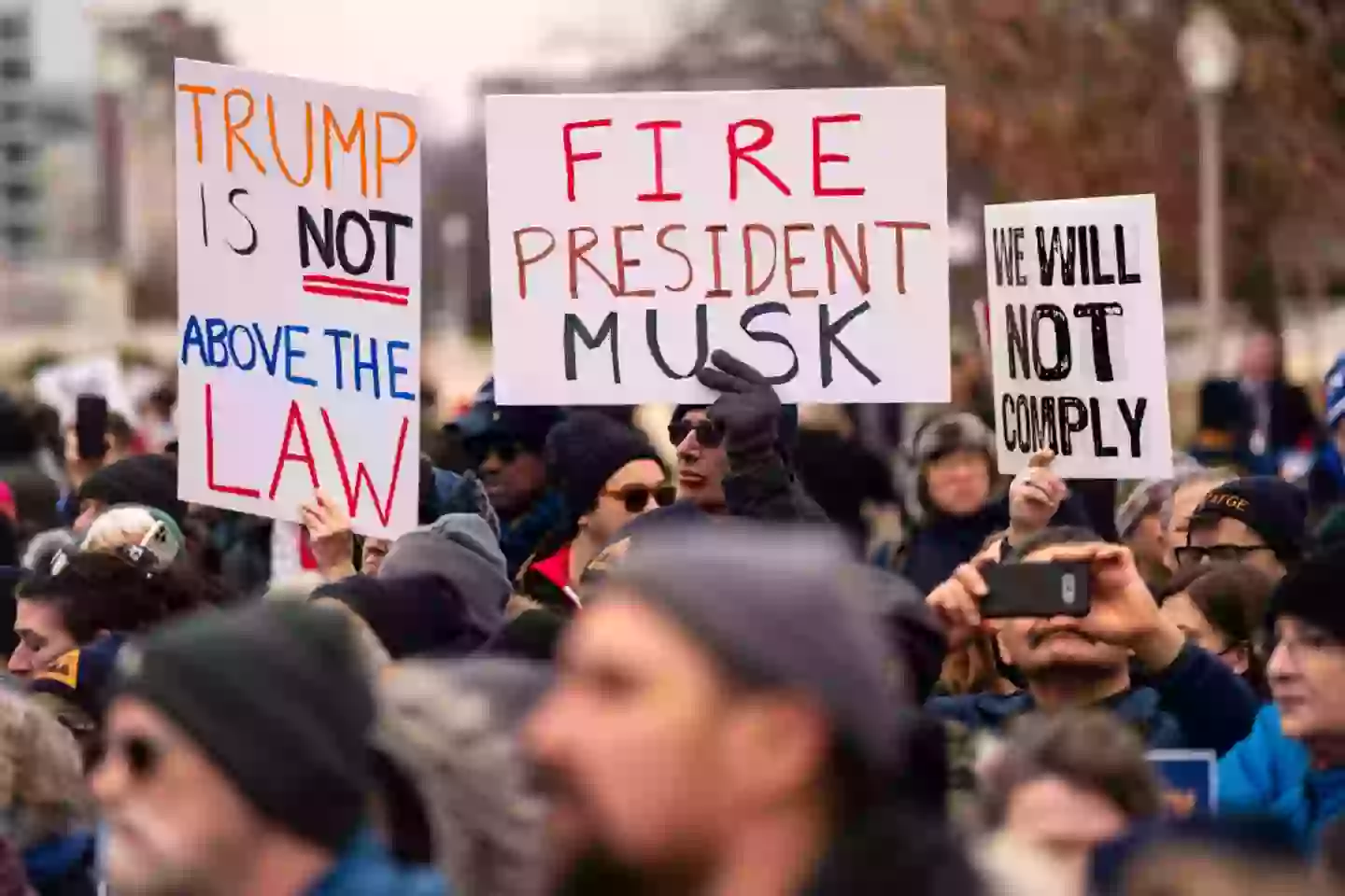 Campaigners argue they didn't 'vote' for Elon Musk as he apparently takes on a key governmental role (Kent Nishimura/Getty Images)