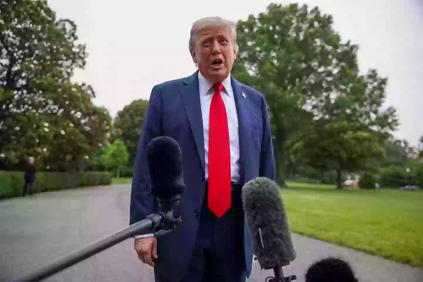 Trump left the summit early for reasons he has not fully explained (Tasos Katopodis/Getty Images)