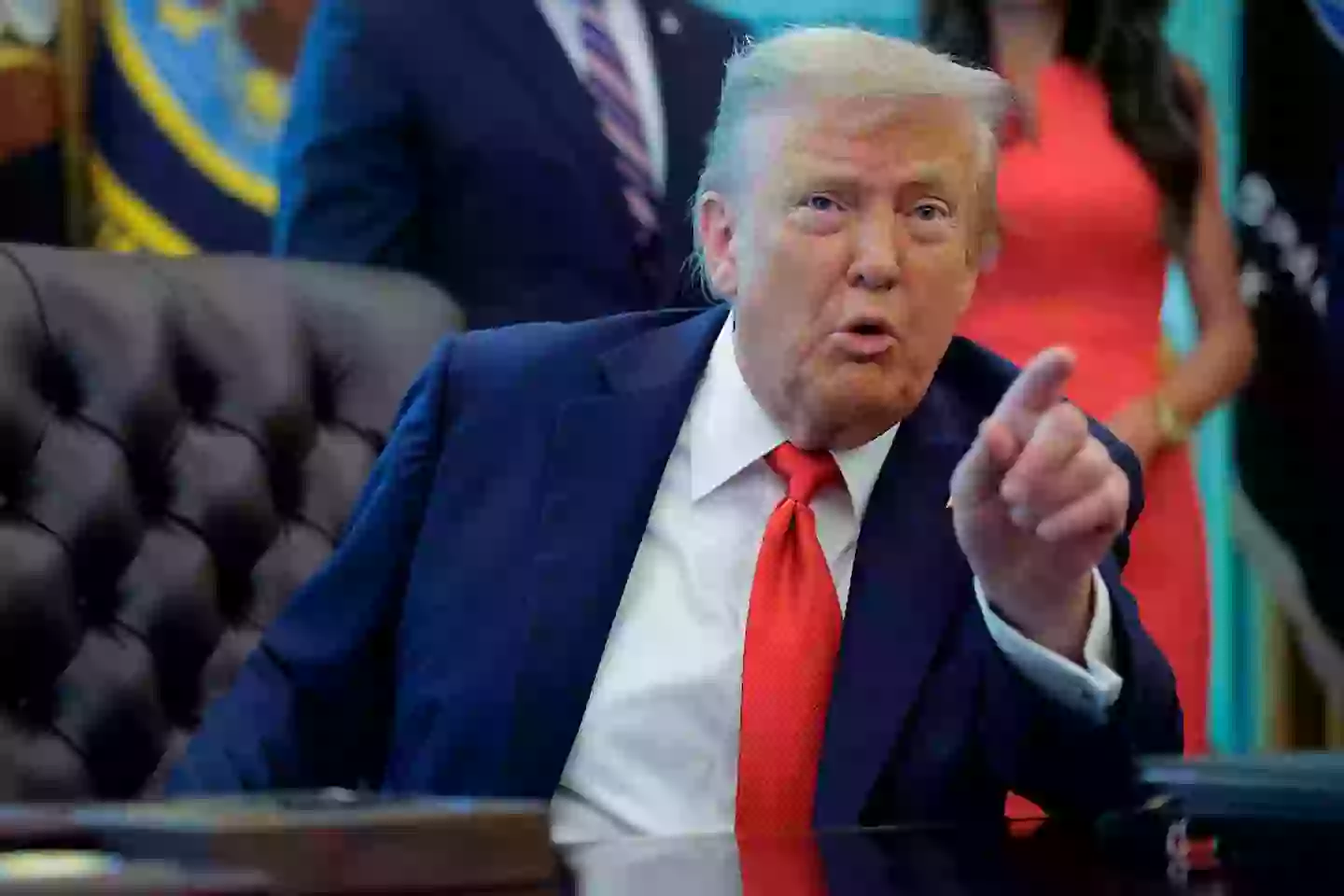 President Donald Trump has struck up a romance with the Devil... on South Park (Chip Somodevilla/Getty Images)