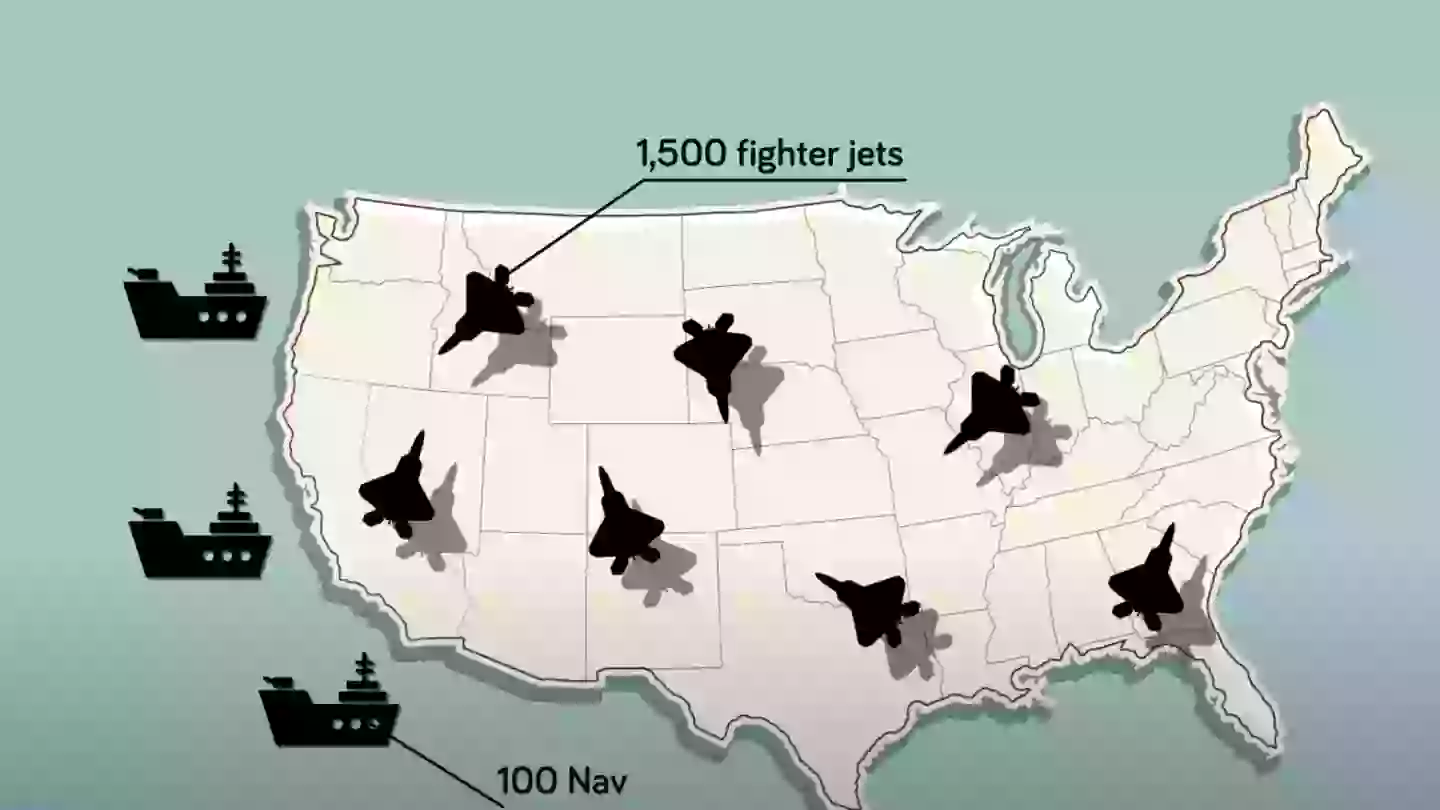 Minute-by-minute simulation reveals how US would react if invaded amid WW3 fears