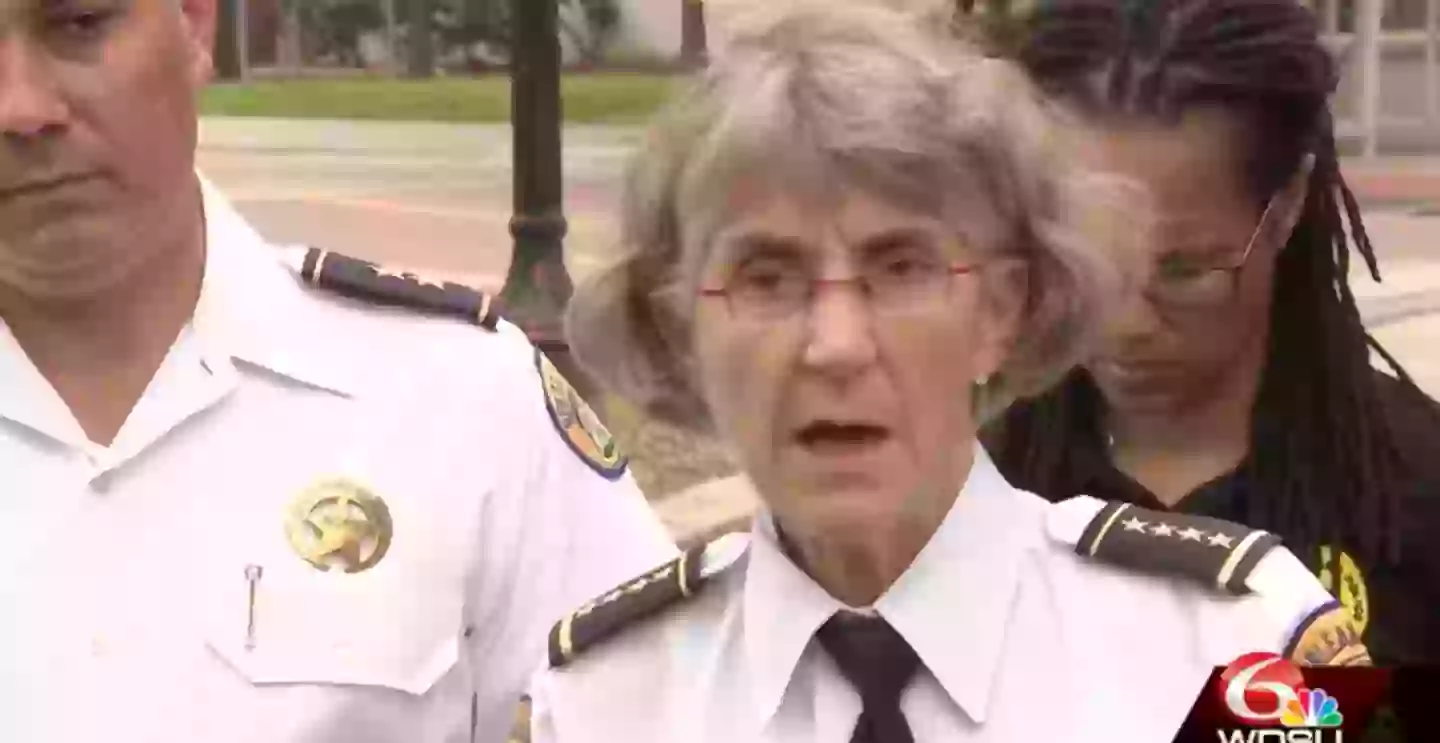 NOPD Superintendent Anne Kirkpatrick confirmed the officer was injured (WDSU)
