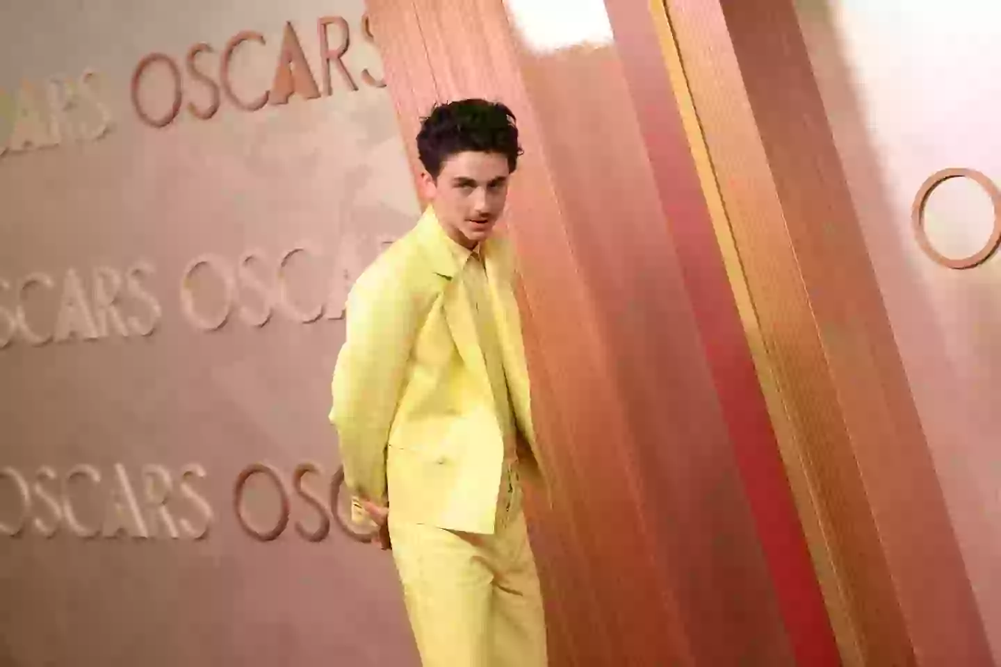 Chalamet's Oscars outfit has left people divided (Getty Images/ Chelsea Guglielmino/FilmMagic)