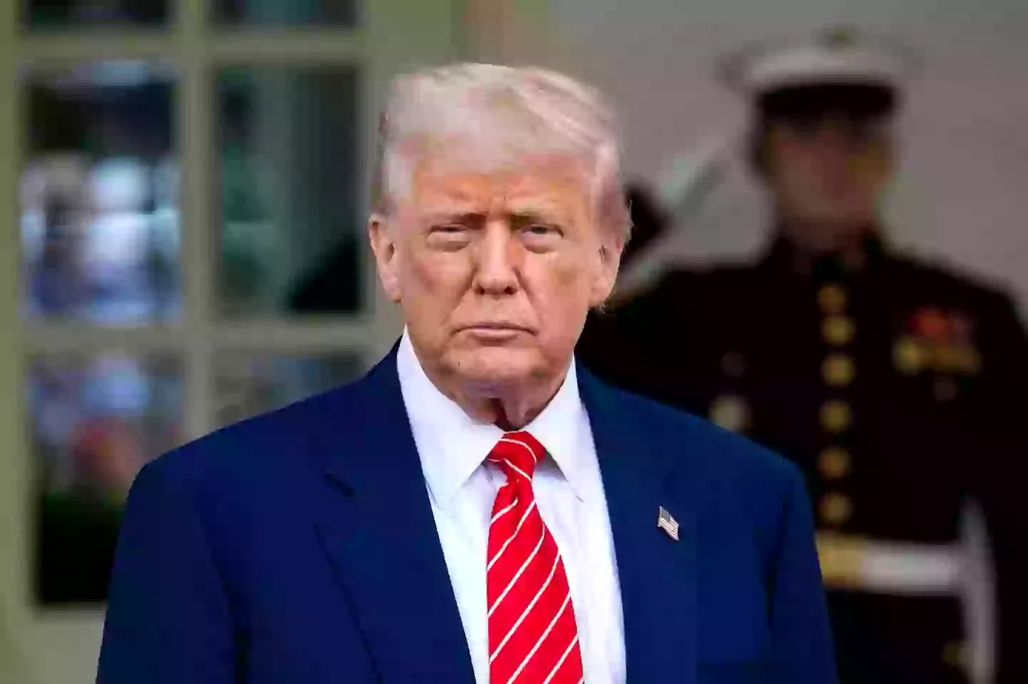 Trump has hit back at any criticism of him receiving a gift (Bonnie Cash/UPI/Bloomberg via Getty Images)