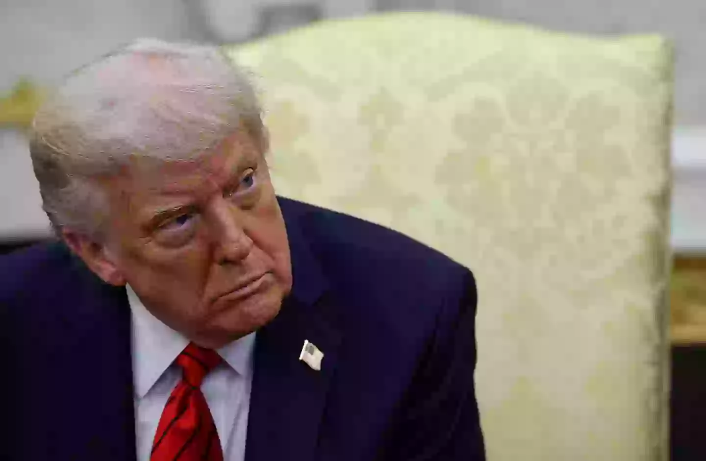 Trump was asked for his message to critics (Win McNamee/Getty Images)
