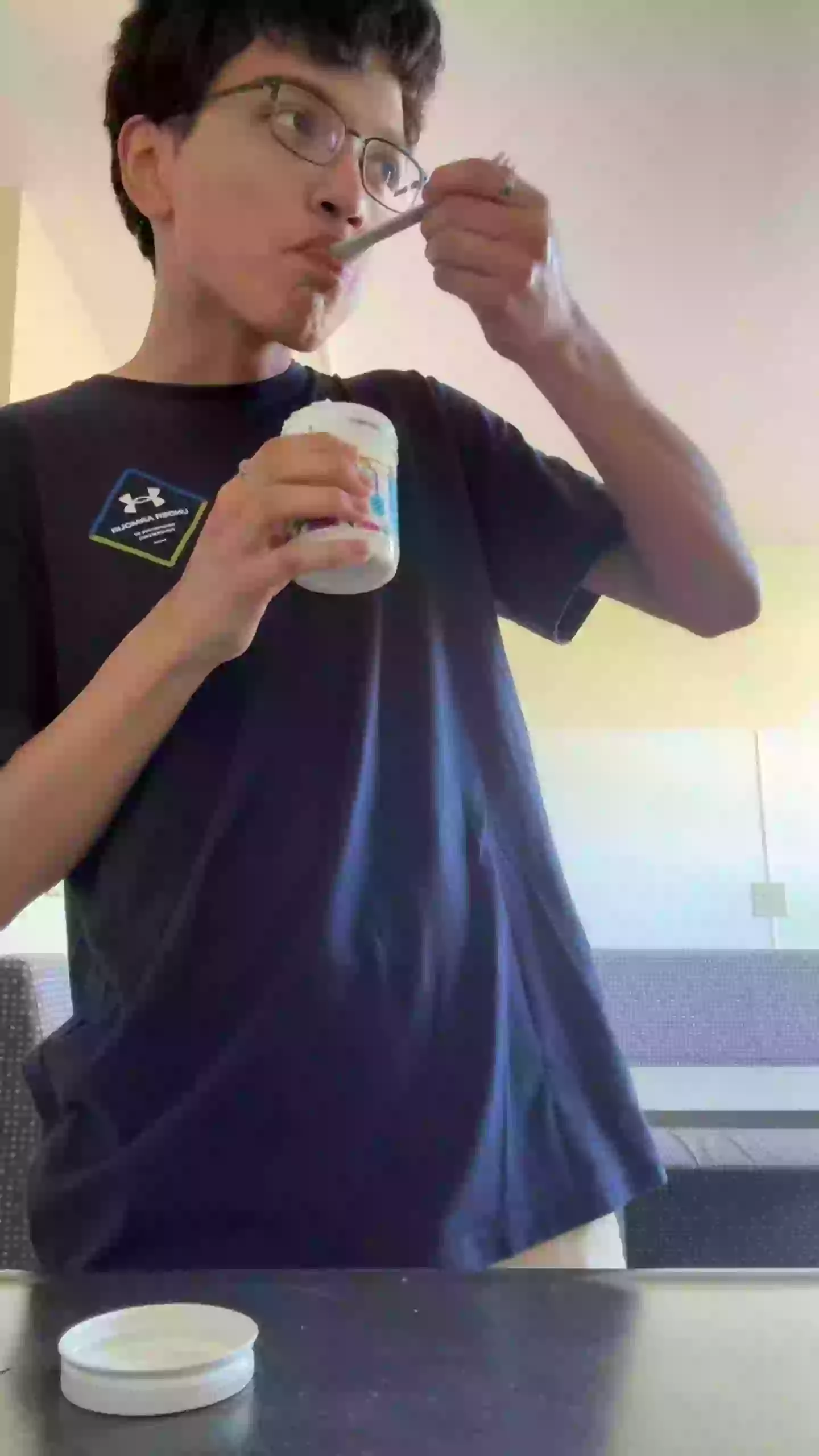 Felipe was filming himself eating the yoghurt every day (Kennedy News)