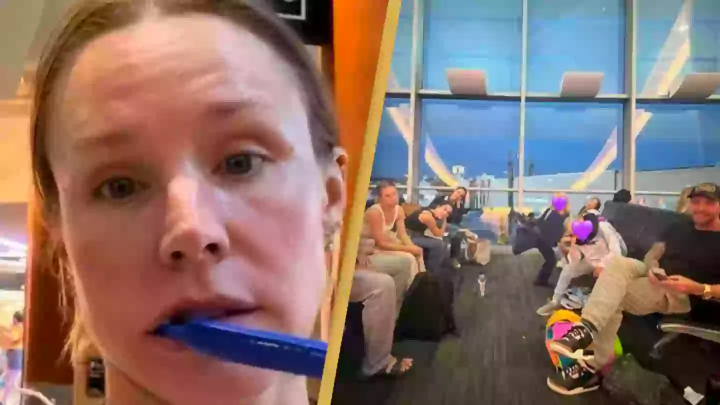 Kristen Bell and Dax Shepard 'kicked out' of airport for trying to sleep after 9-hour delay