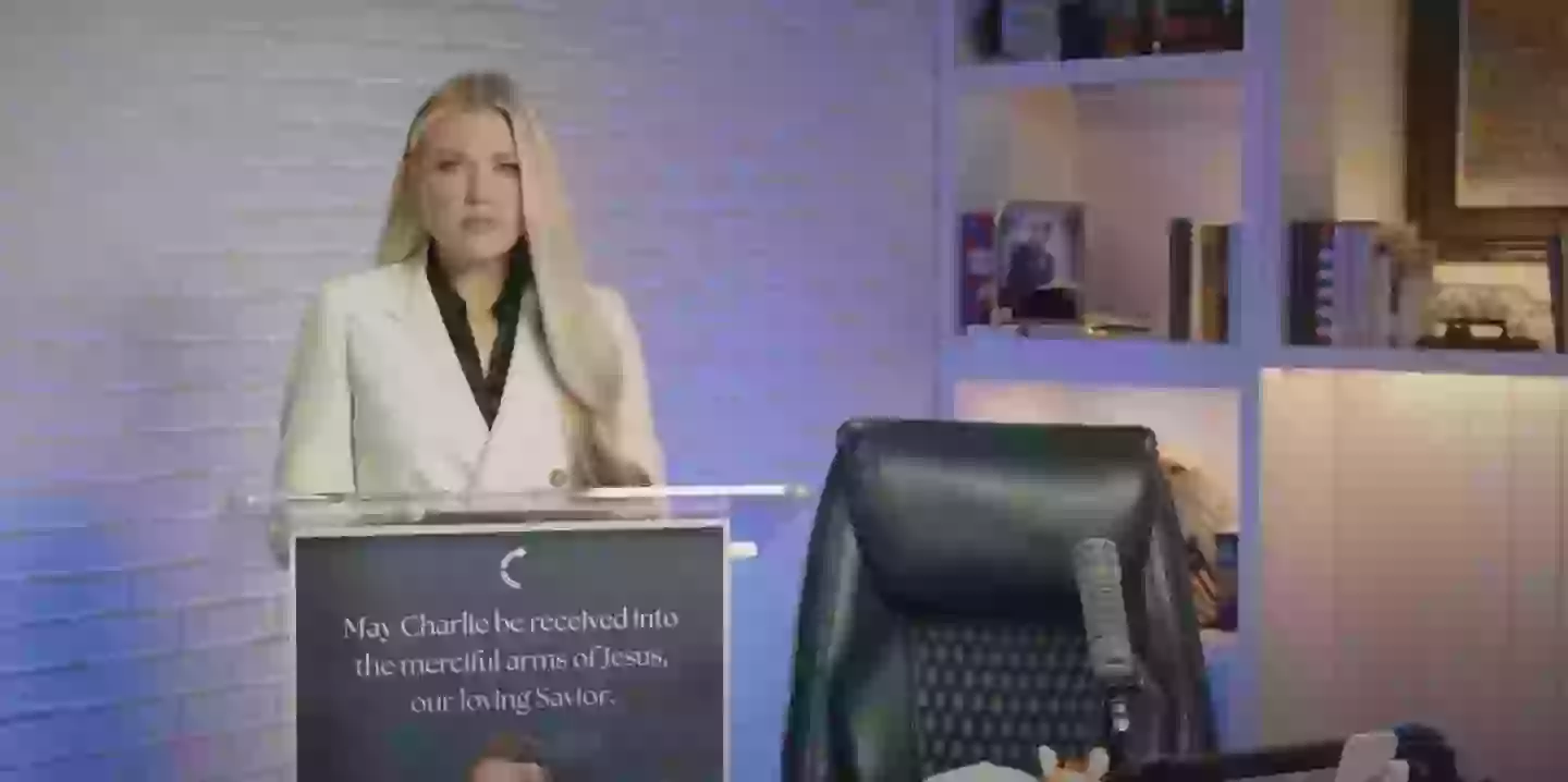 Erika Kirk has issued a statement following her husband's death (YouTube/Charlie Kirk)