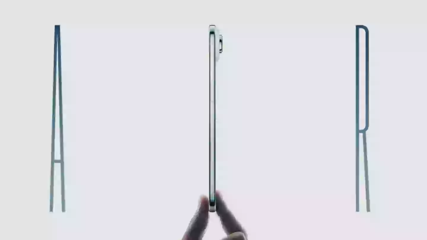 The iPhone Air is less than 6mm thick (Apple)