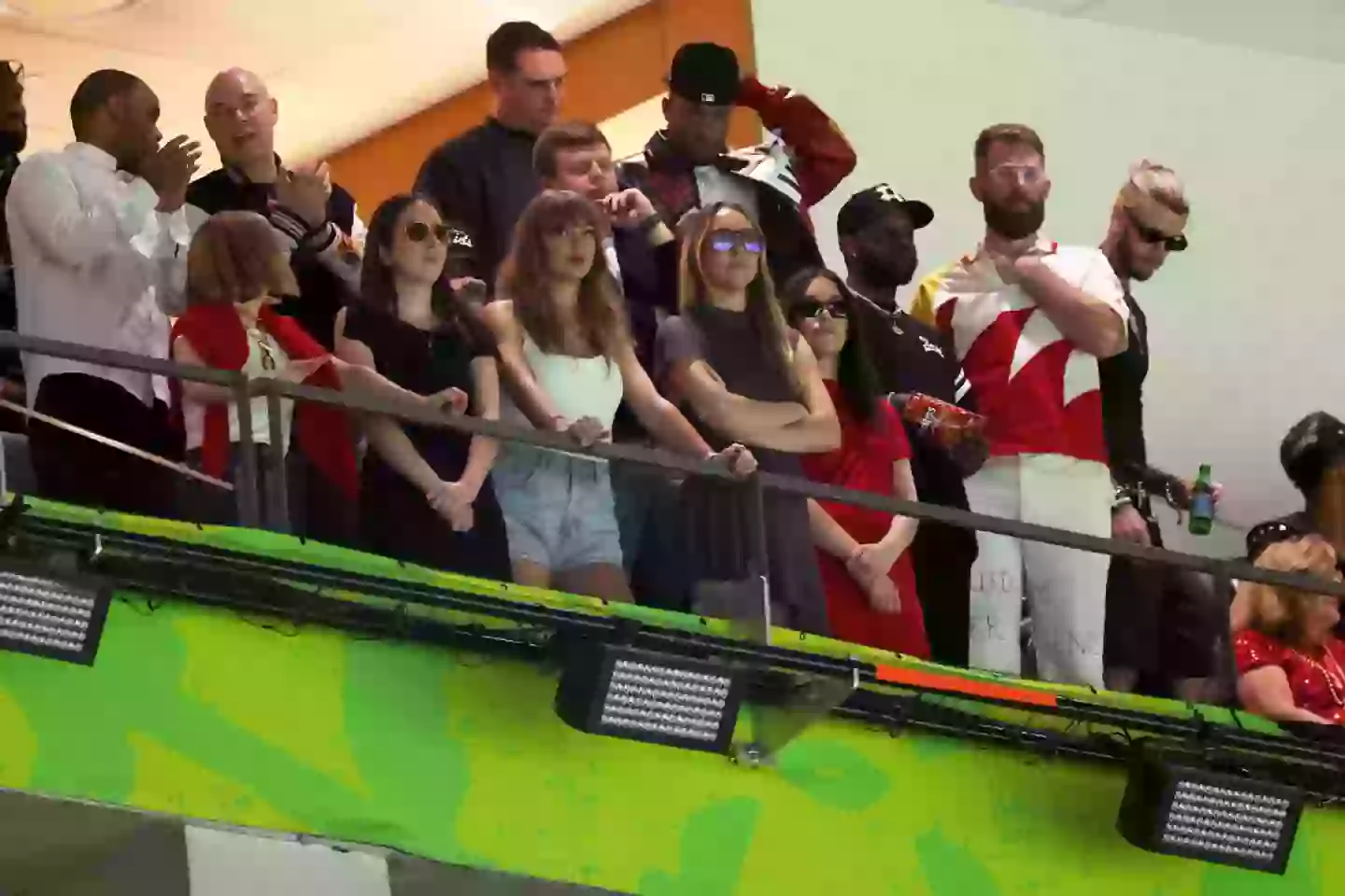 Taylor Swift watching from the stands (Gregory Shamus/Getty Images)