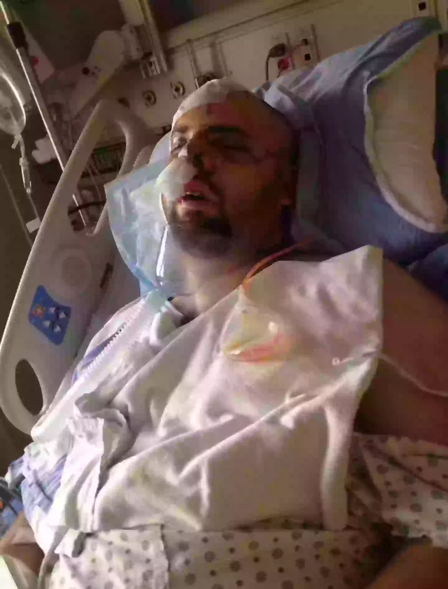 Jeremy Evans was badly injured by a grizzly bear (Supplied)