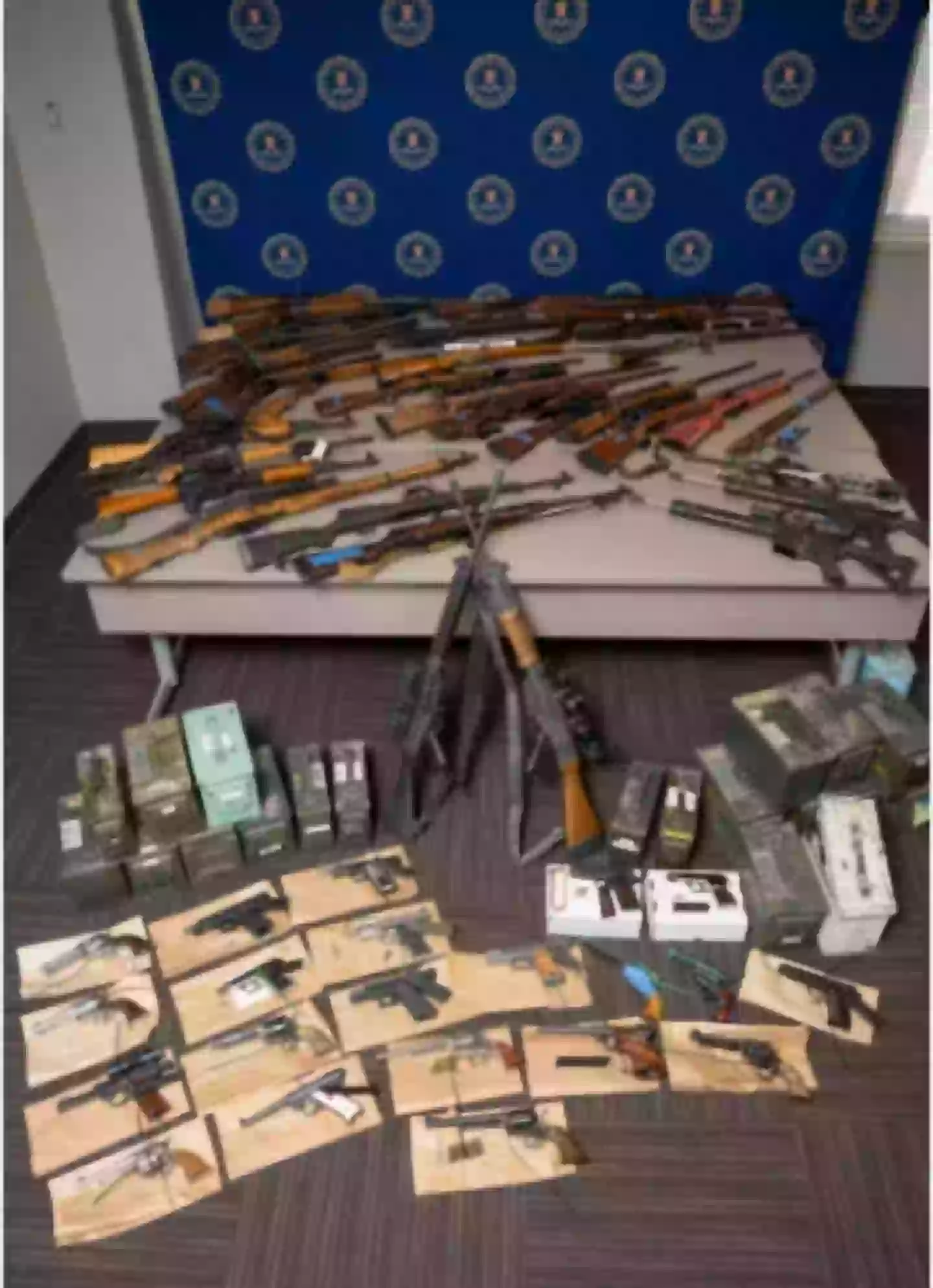 The weapons seized from his property (US Attorney's Office District of New Mexico)